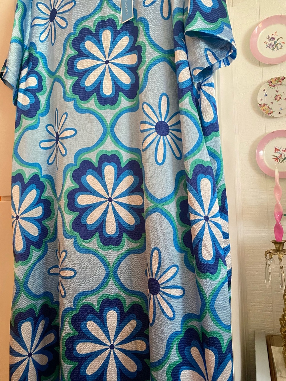 NWT Draper James Kaftan Dress - Picture 2 of 7